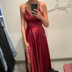 GORGEOUS Windsor Red Silk Gown